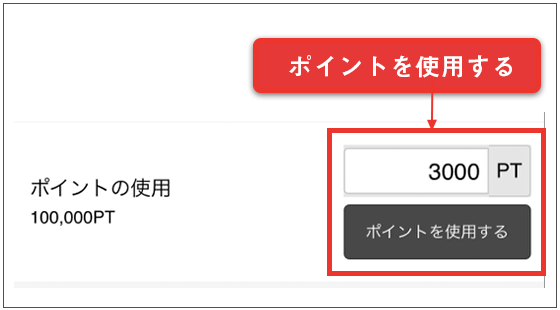 ポイントを使用する